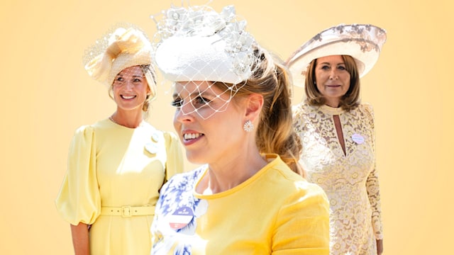 Royal ladies wearing buttr yellow 2025 - Carole Middleton, Harriet Sperling and Princess Beatrice