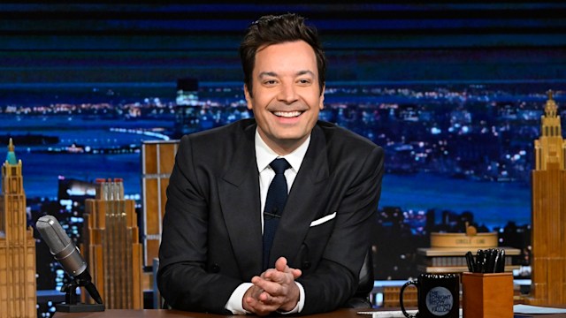 THE TONIGHT SHOW STARRING JIMMY FALLON -- Episode 1926 -- Pictured: Host Jimmy Fallon during chit-chat on Friday, February 16, 2024 -- (Photo by: Todd Owyoung/NBC via Getty Images)