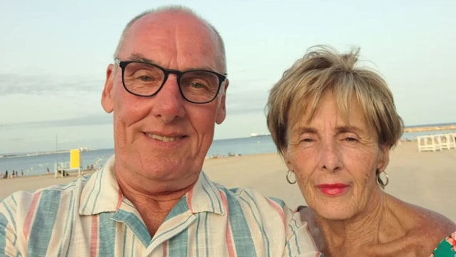 Dave and Shirley selfie on holiday