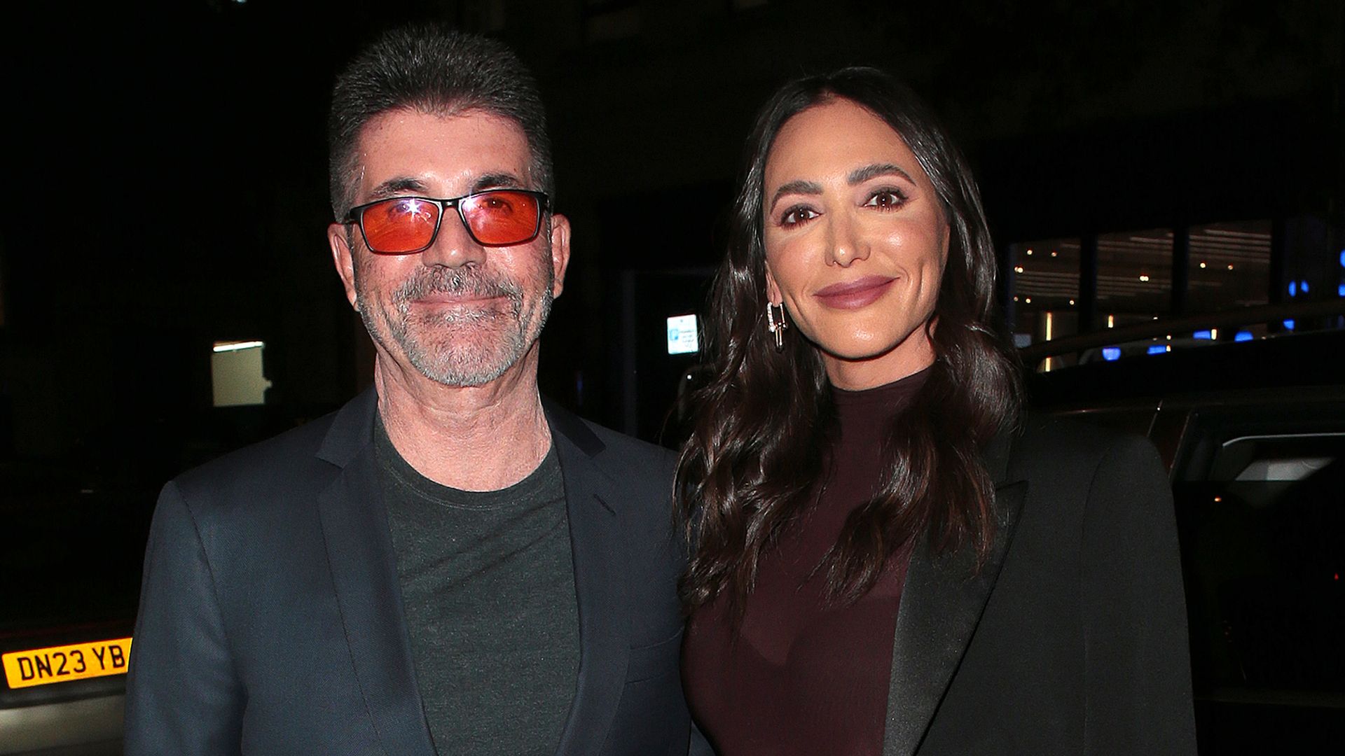 Simon Cowell and Lauren Silverman seen attending Griselda - VIP TV screening at The May Fair Hotel on January 10, 2024 in London, England.