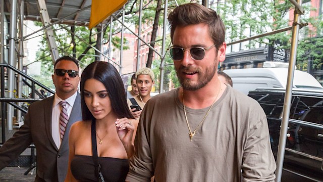 Kim Kardashian with Scott Disick 