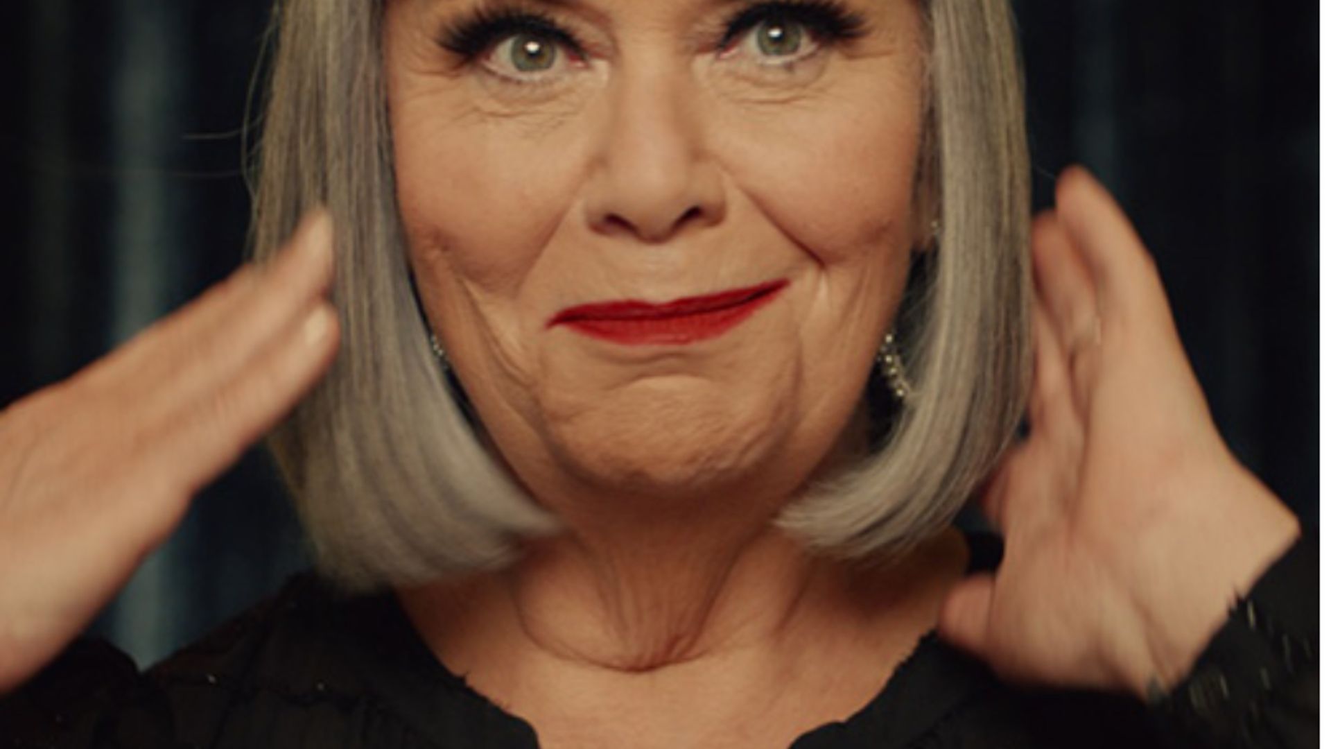 Dawn French's £65 sparkly mini dress in new M&S Christmas ad