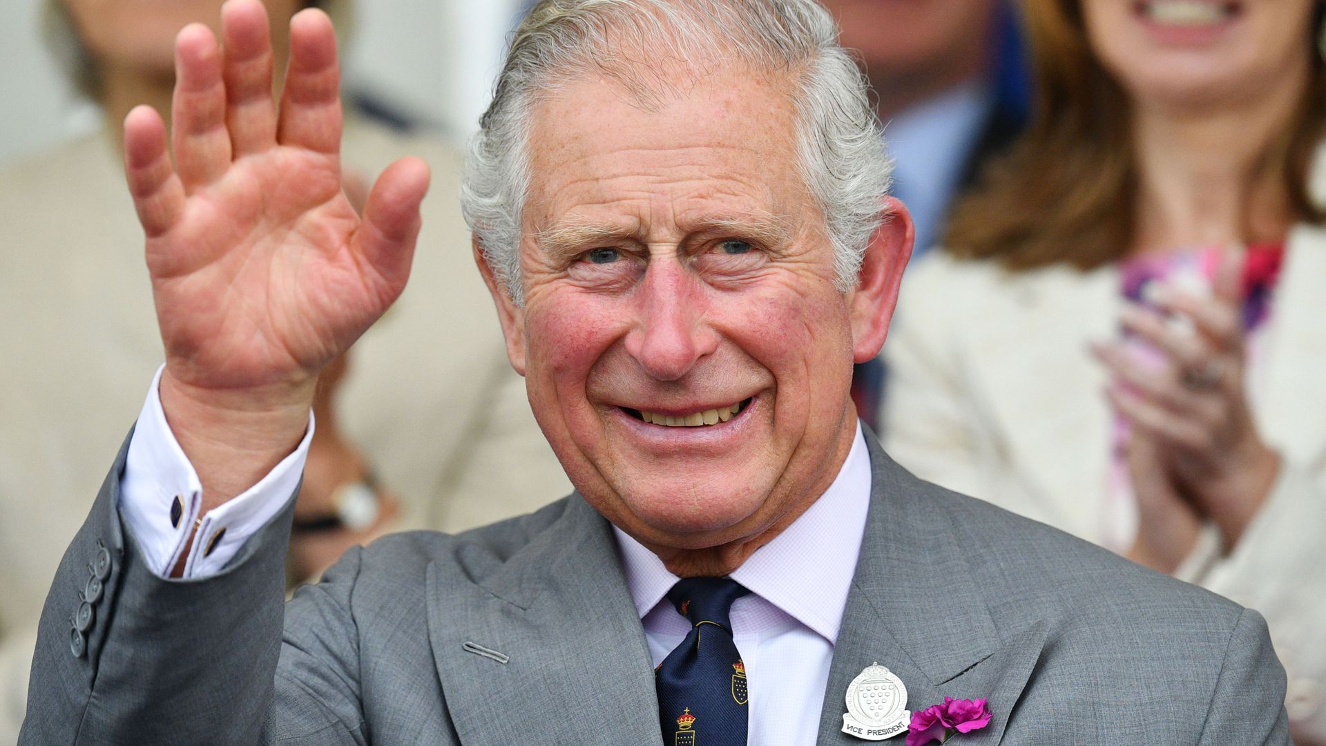 king charles smiling and waving royal cornwall show 2018