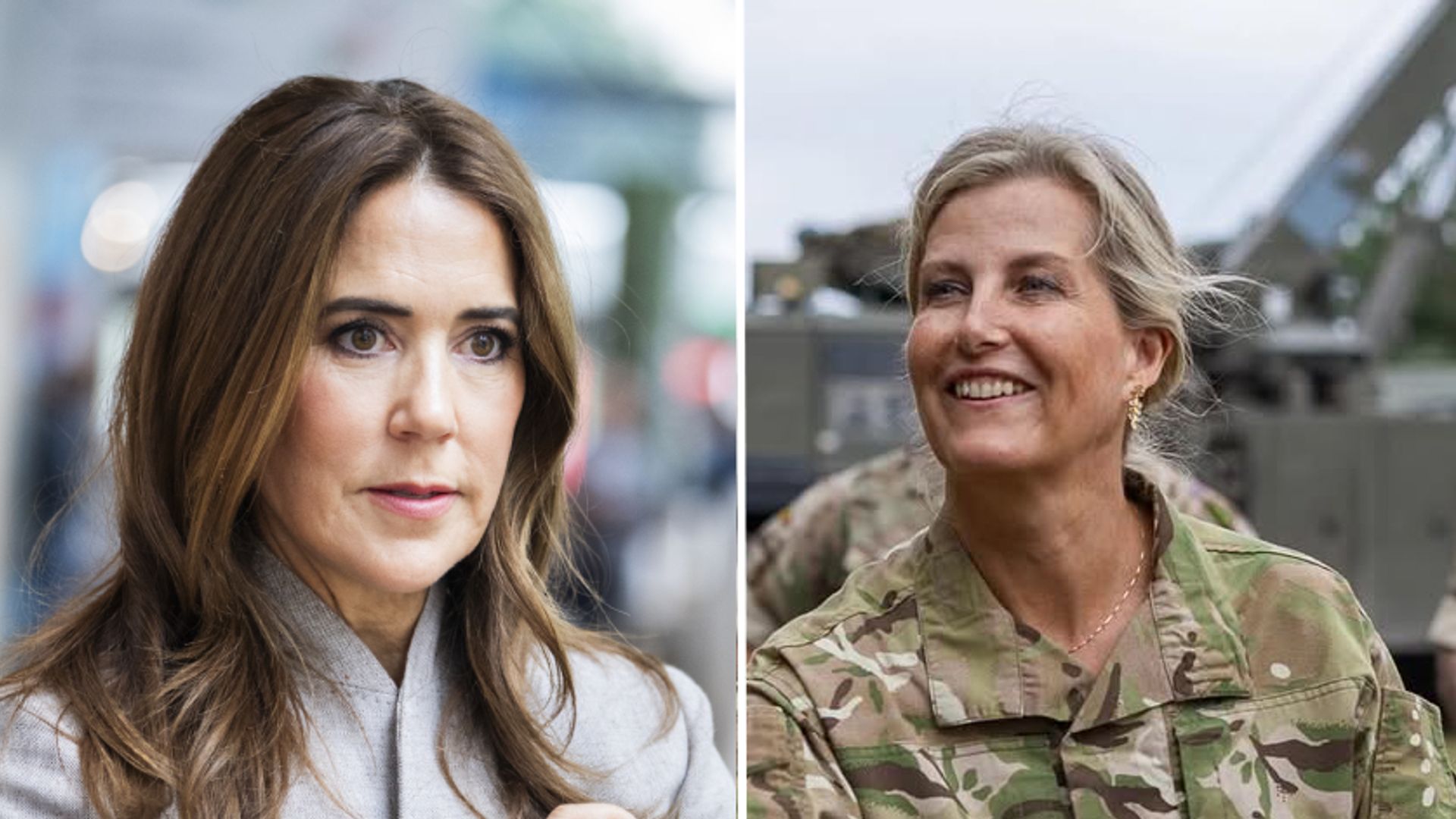 Composite image of Queen Mary and Duchess Sophie