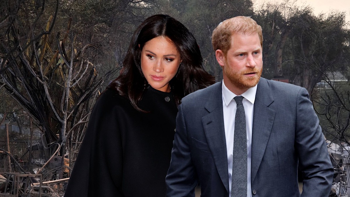 Prince Harry and Meghan Markle make surprise appearance in LA amid raging wildfires