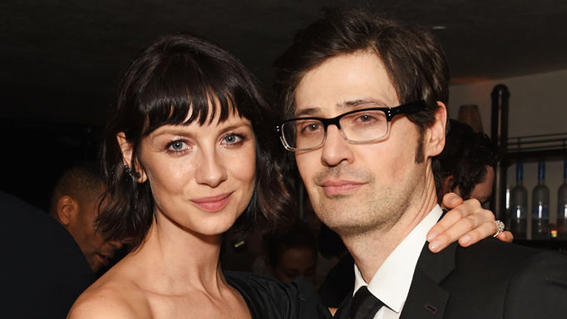 Caitriona Balfe and Tony McGill pose together for a photo