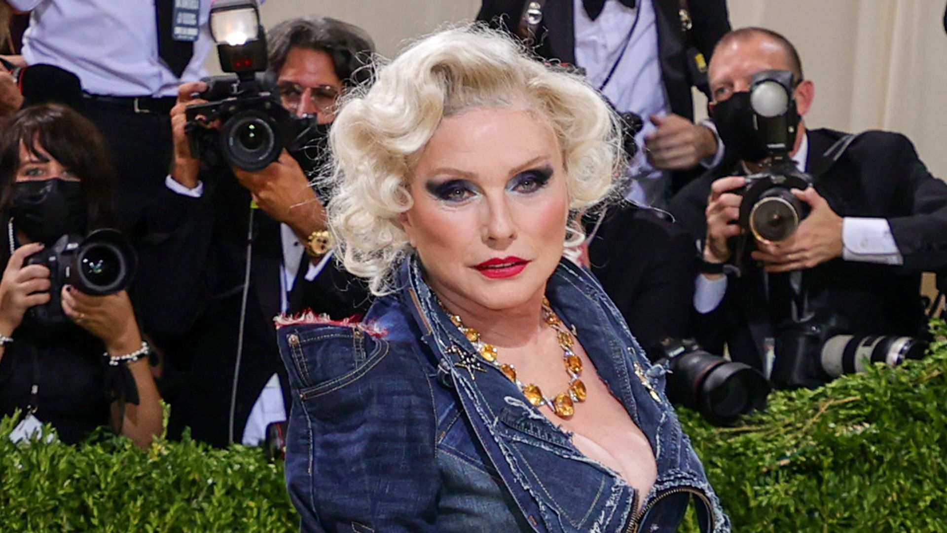 Debbie Harry attends The 2021 Met Gala Celebrating In America: A Lexicon Of Fashion at Metropolitan Museum of Art on September 13, 2021 in New York City.