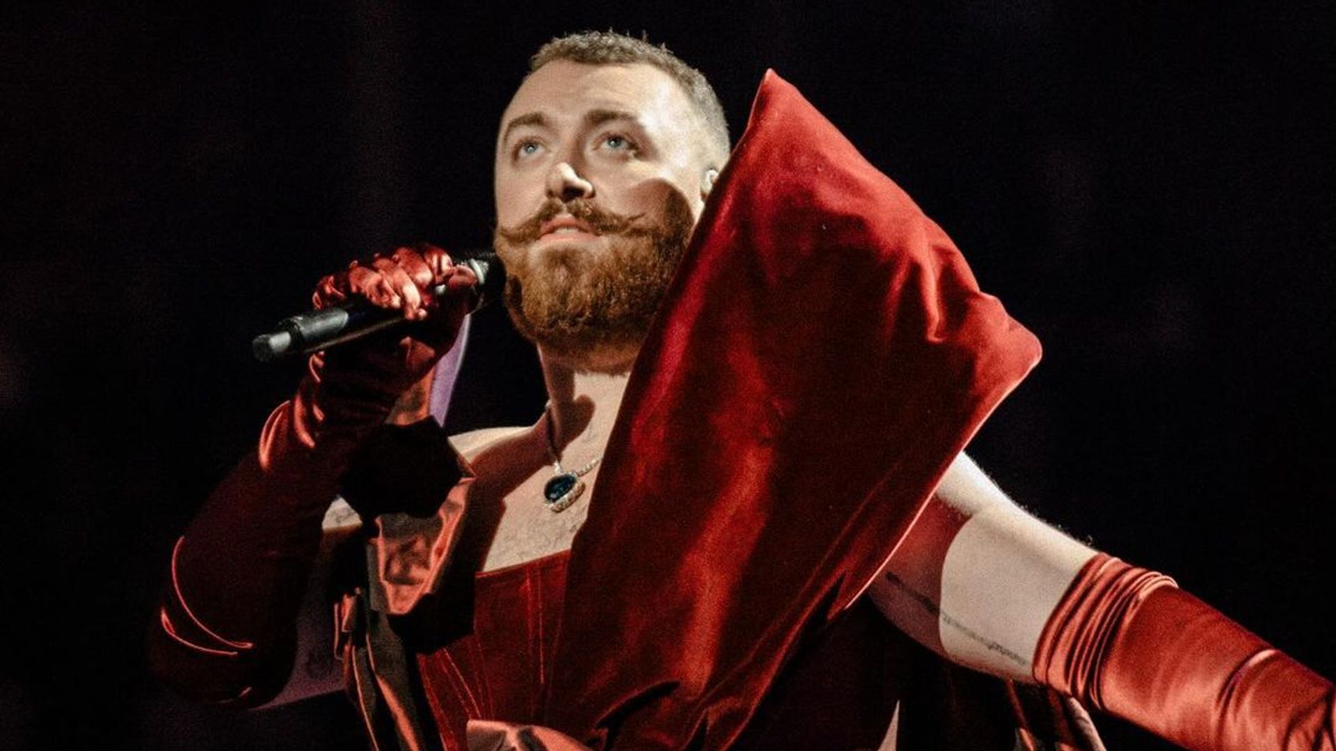 Sam Smith dazzles in Titanic's priceless 'Heart of the Ocean' necklace at BBC Proms