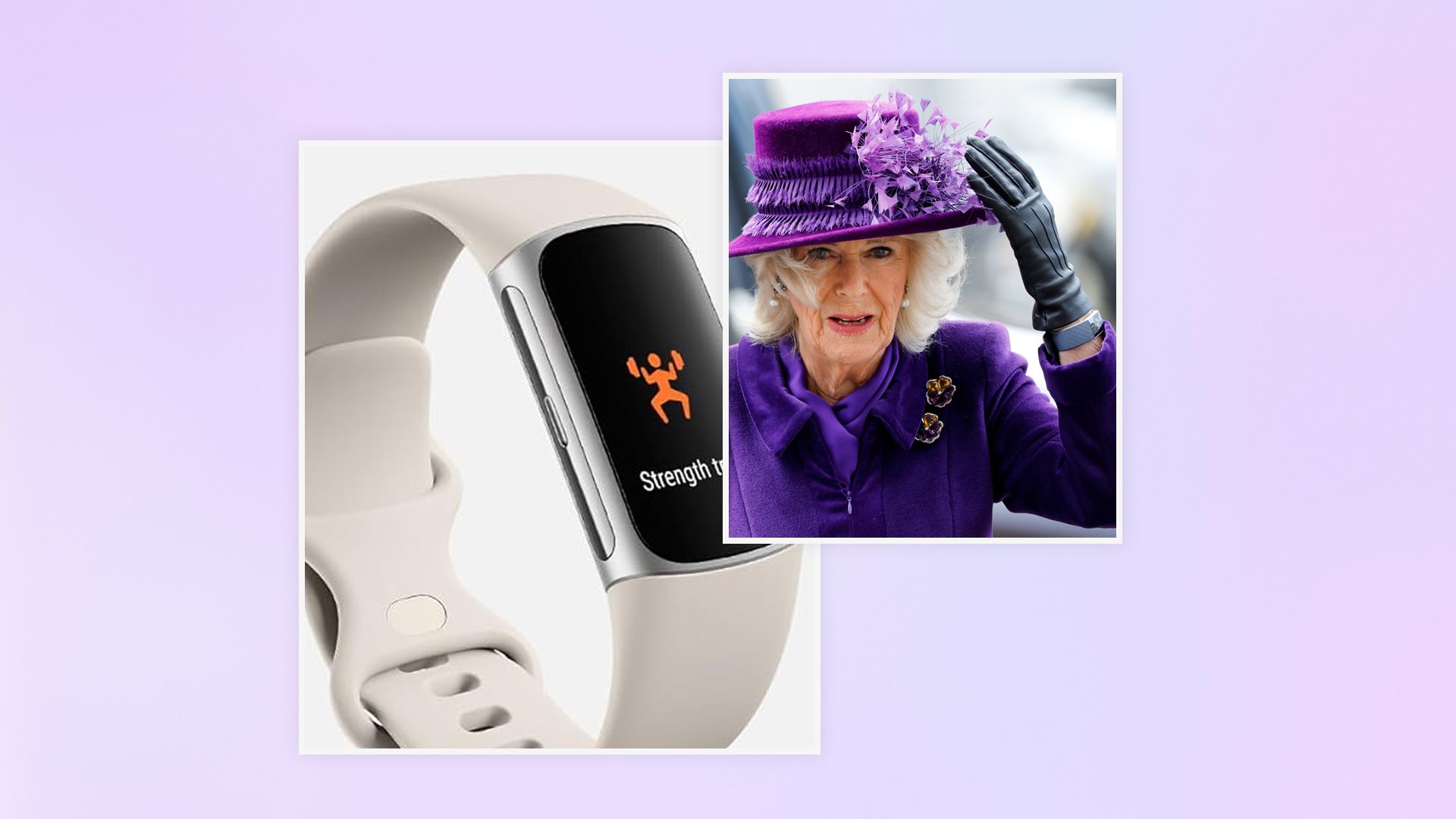 Camilla wearing a Fitbit; Fitbit by Google Charge 6