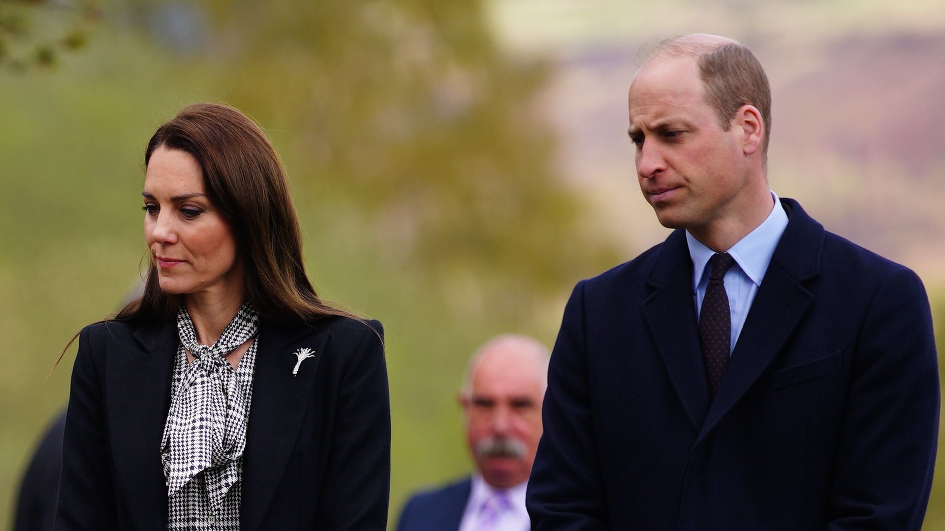 William and Kate pay their respects at Aberfan Memorial Garden