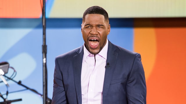 Michael Strahan in the GMA studios 