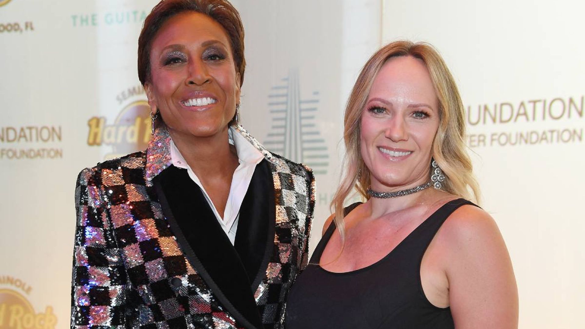 robin roberts with amber partner