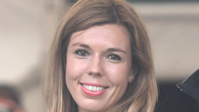 Carrie Johnson smiling