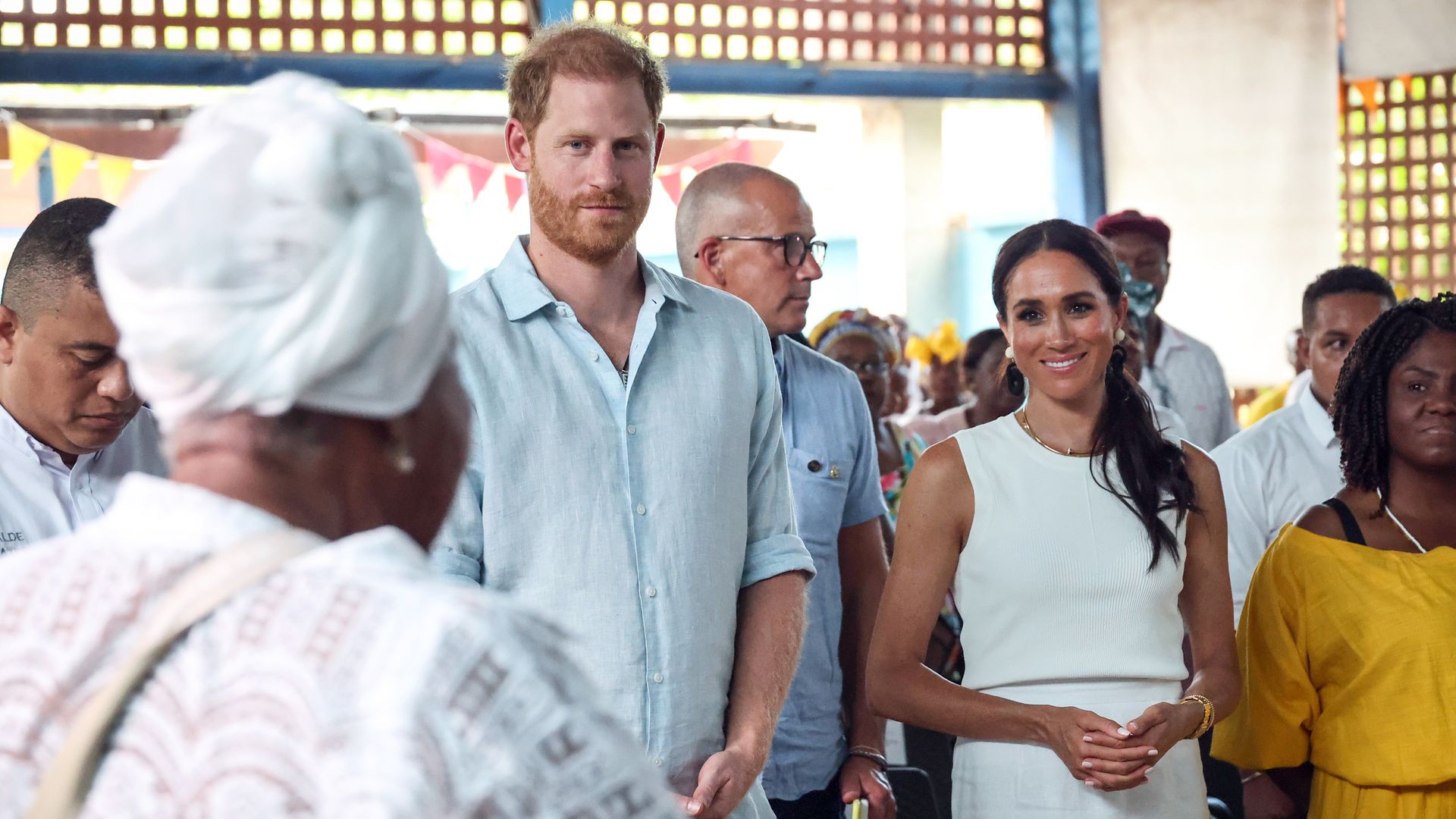 meghan markle prince harry in colombia