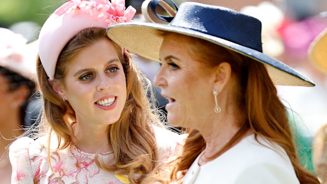Princess Beatrice and Sarah Ferguson, Duchess of York attend day two of Royal Ascot 2024 at Ascot Racecourse on June 19, 2024 in Ascot, England. 