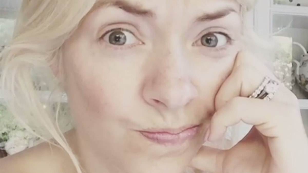 Holly Willoughby goes make-up free in funny Instagram clip | HELLO!