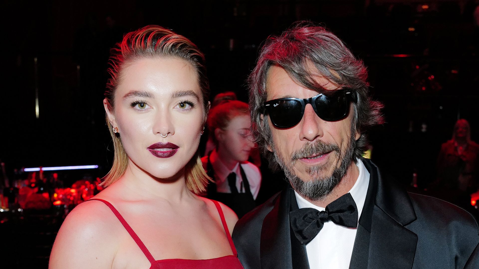  Florence Pugh and Pierpaolo Piccioli attend The Fashion Awards 2022 pre-ceremony drinks at the Royal Albert Hall on December 05, 2022 in London, England. (Photo by Darren Gerrish/Getty Images for BFC)