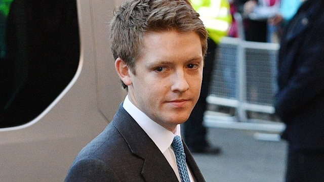 Hugh Grosvenor in a suit