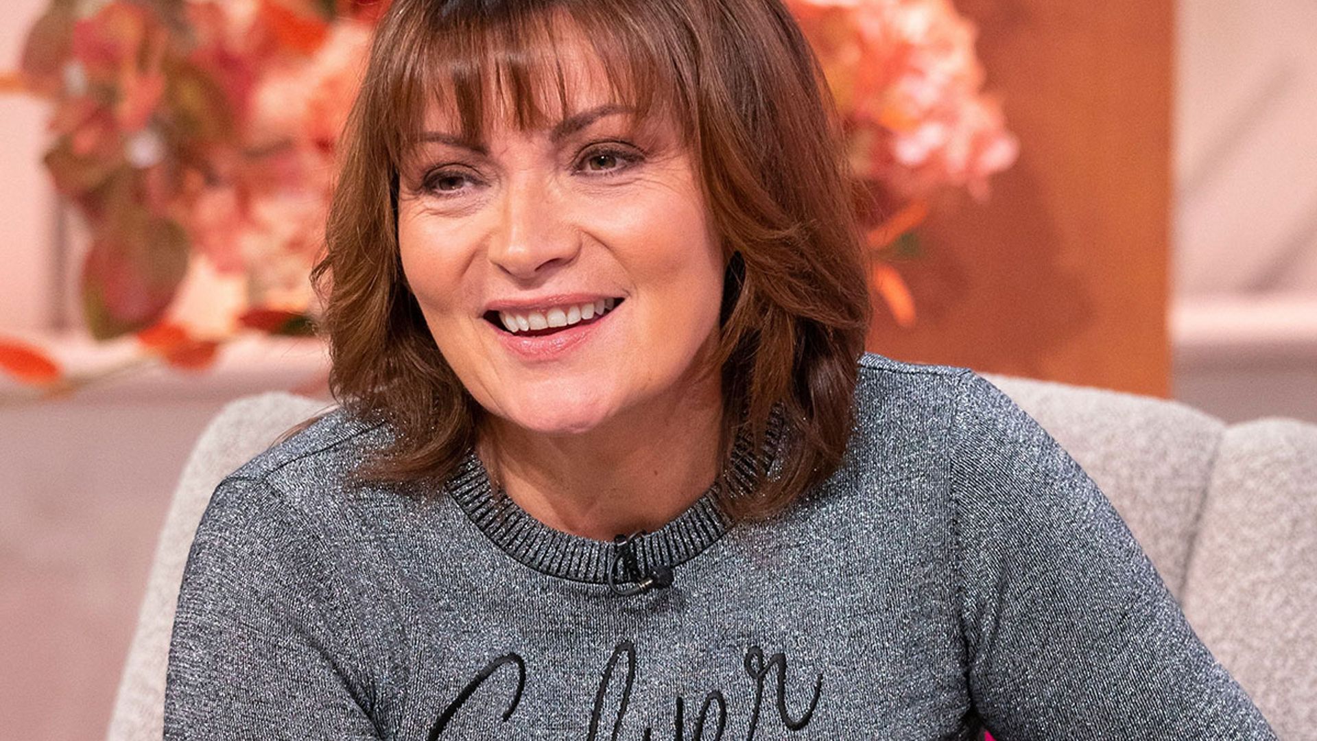 Lorraine Kelly's glittery Silver Linings jumper is perfect for party season