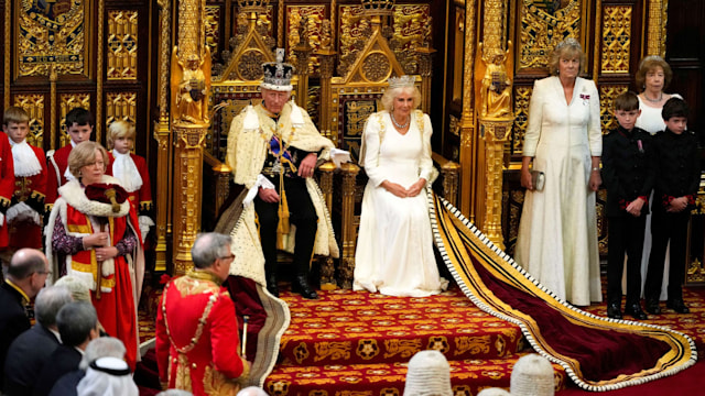 The King and Queen attend the State Opening of Parliament