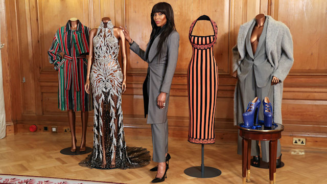 Naomi Campbell attends the NAOMI: In Fashion V&A Exhibition launch at The Dorchester on March 13, 2024 in London, England. (Photo by Mike Marsland/WireImage)