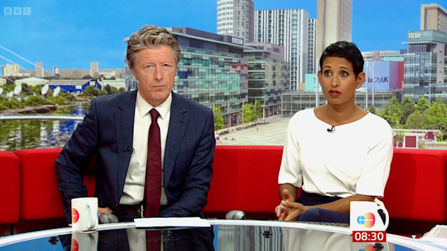 Charlie Stayt and Naga Munchetty on BBC Breakfast