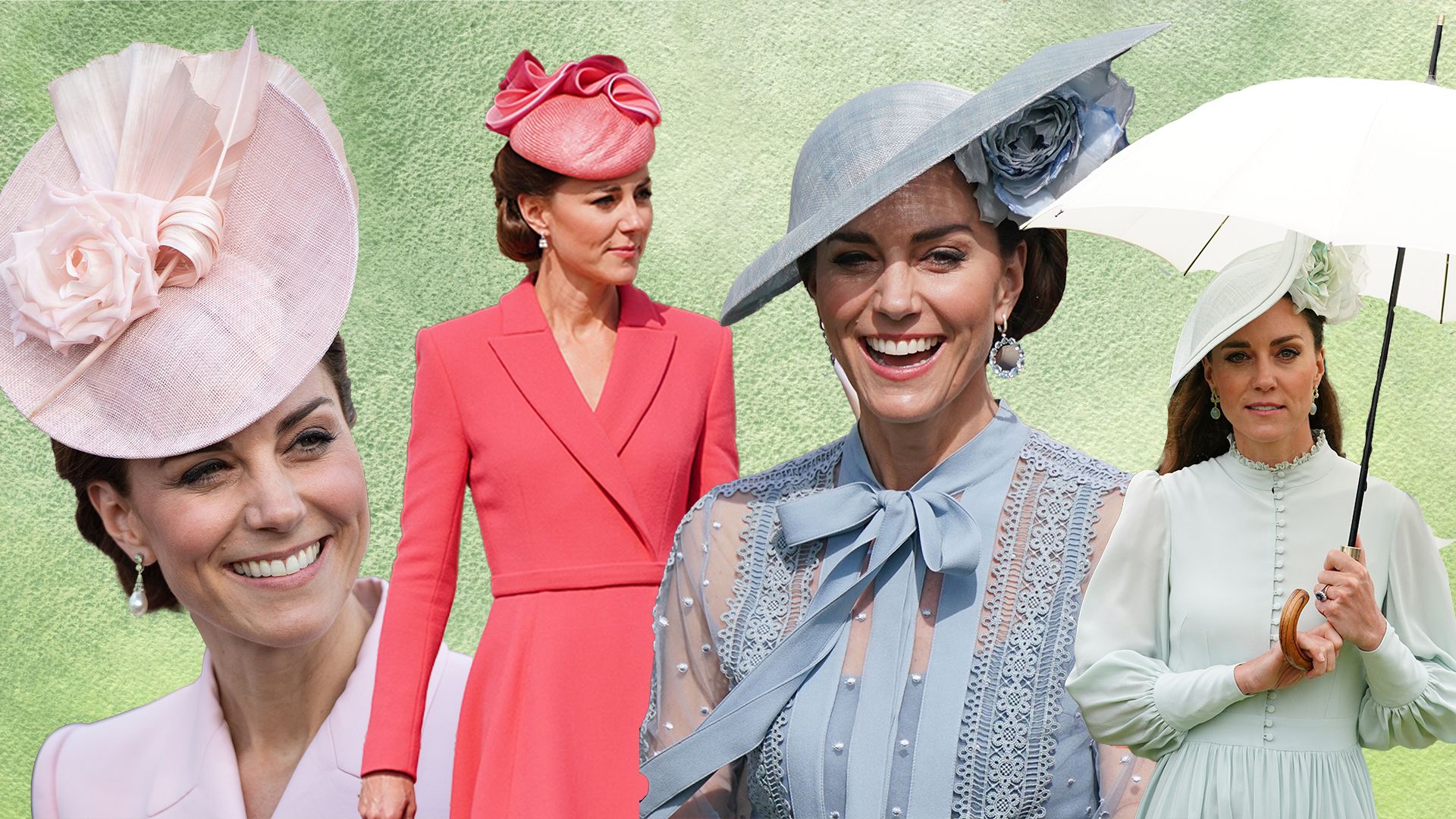 Every candy-coloured outfit worn by Princess Kate to Buckingham Palace's garden parties