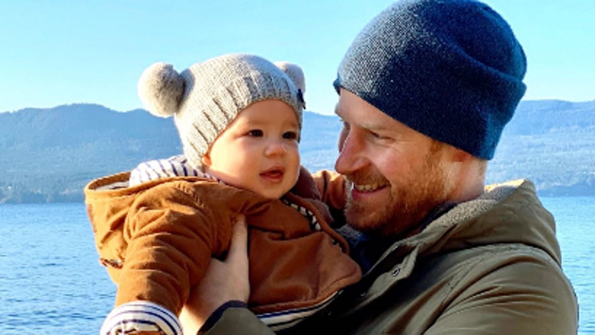 Prince Archie is Prince Harry's mini-me with fiery red hair - and he looks so tall in new family photo