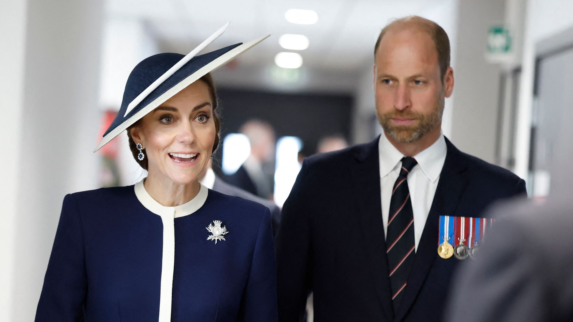 The Princess of Wales and Prince William attend the naming ceremony for HMS Glasgow