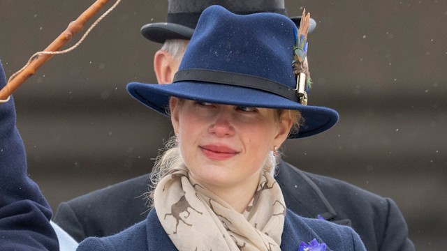 Lady Louise Windsor competing in The Coaching Marathon during the 2023 Royal Windsor Horse Show