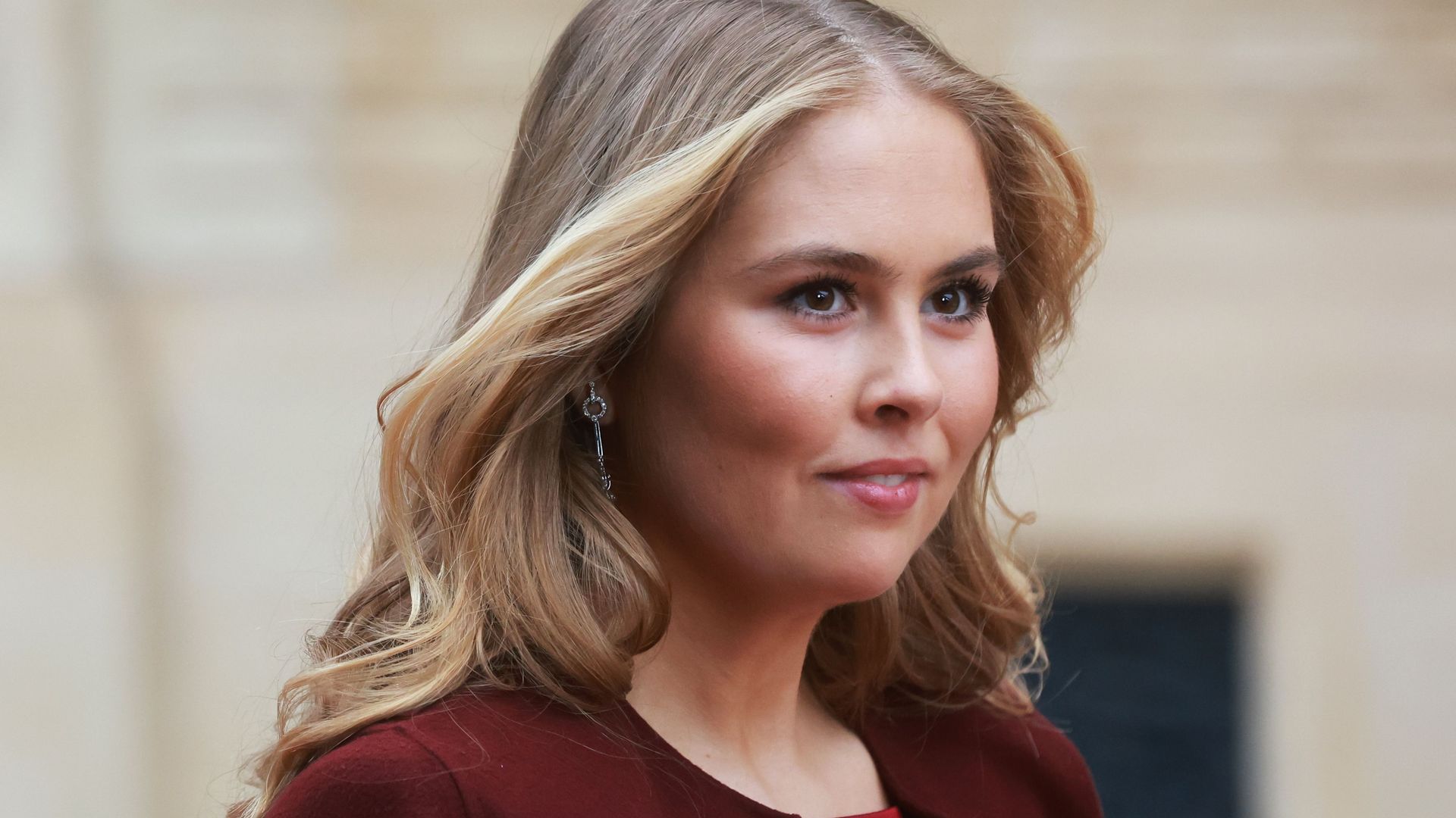 Princess Catharina-Amalia wowed in ruby red