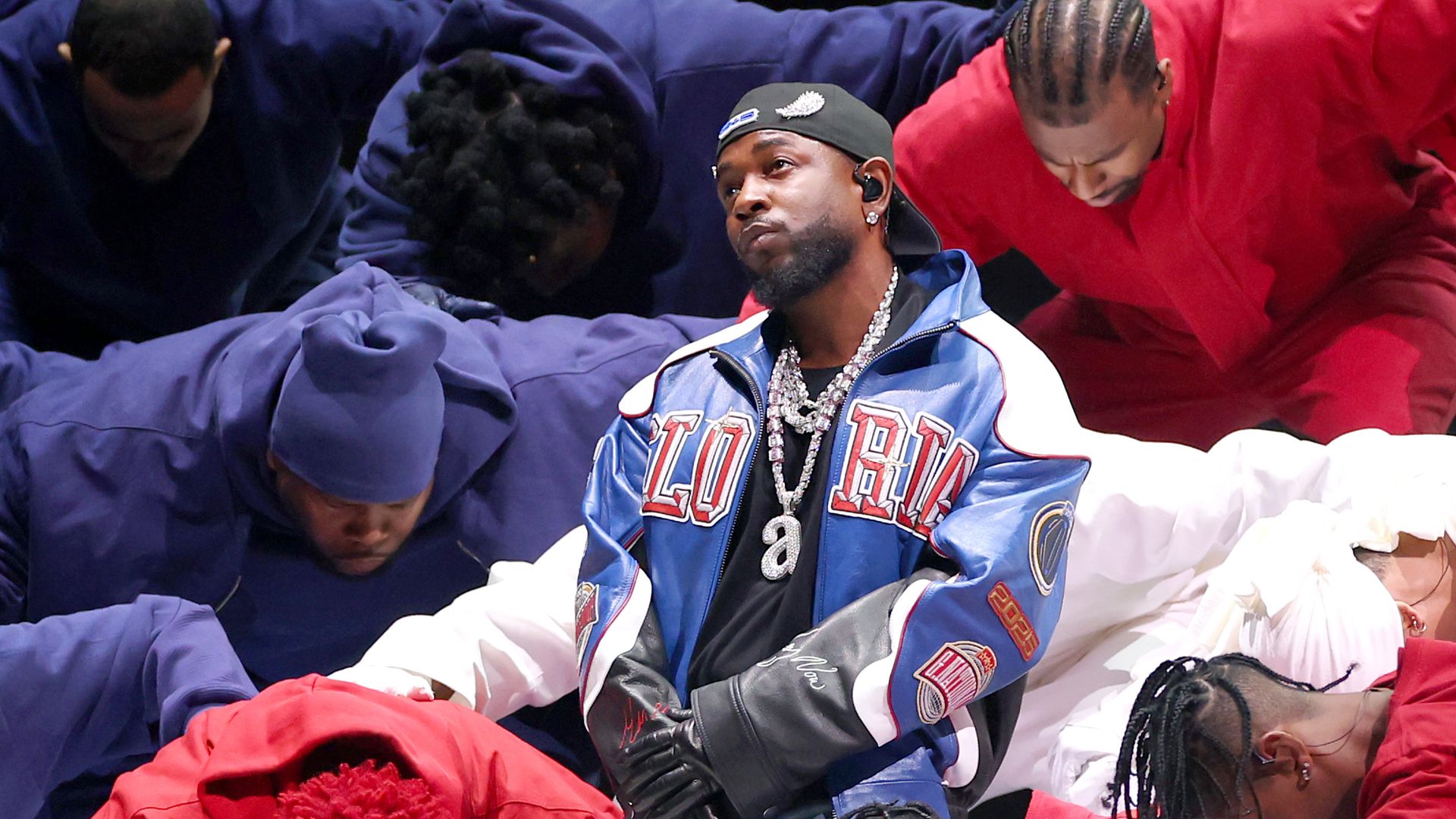 Kendrick Lamar performs onstage during Apple Music Super Bowl LIX Halftime Show at Caesars Superdome on February 09, 2025 in New Orleans, Louisiana