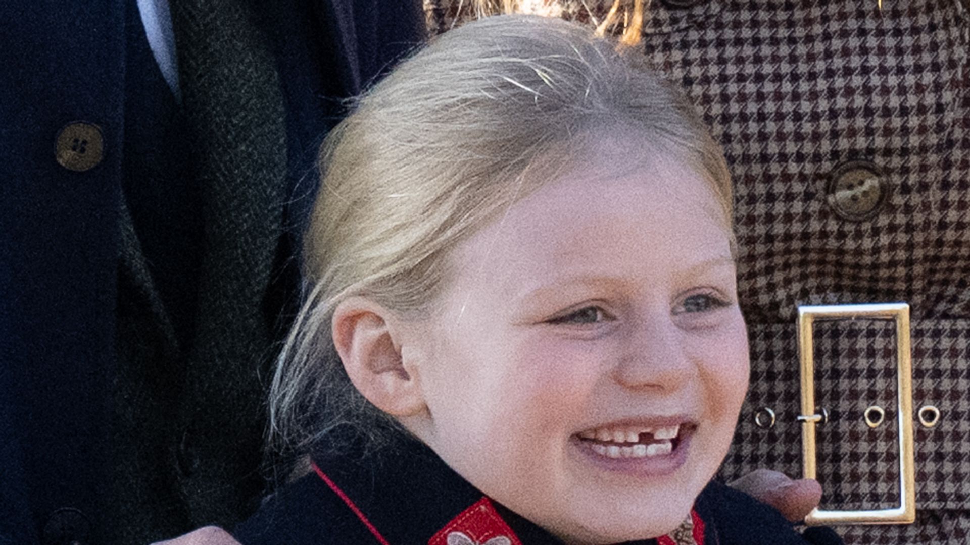 Lena Tindall, 7, borrows cutest 'military' coat from royal cousin