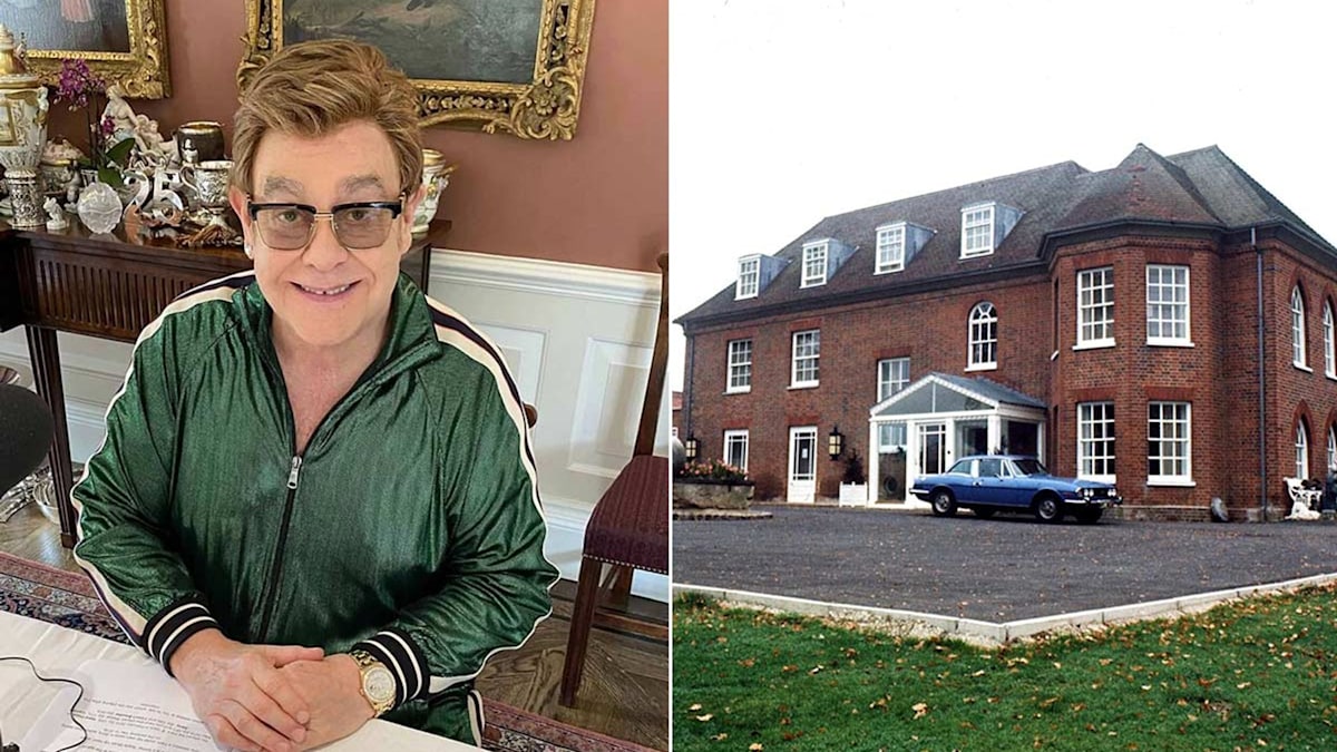 Elton John's traditional Windsor home was inspired by rehab inside