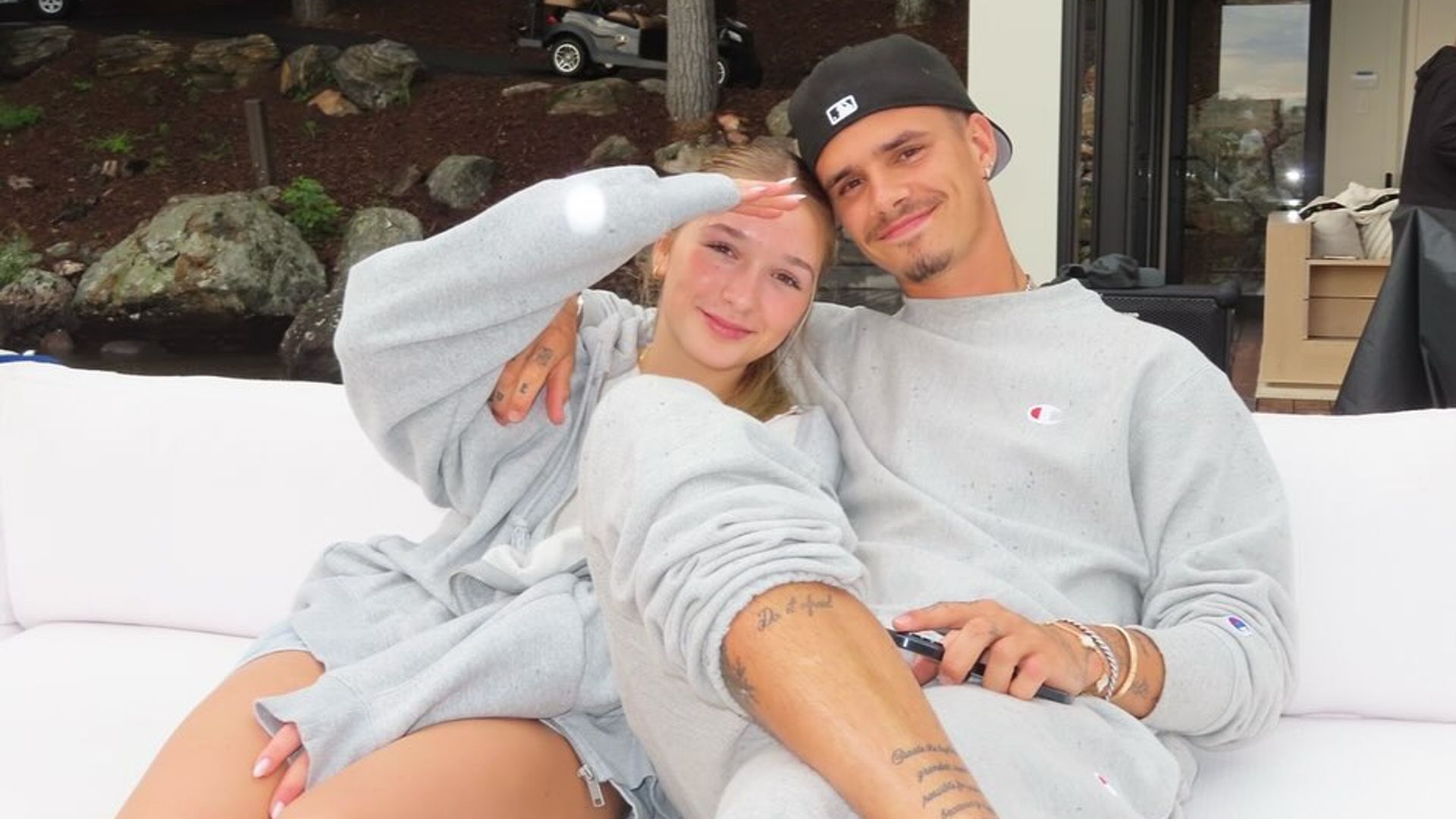 Harper Beckham's close bond with brother Romeo revealed in sweet outing