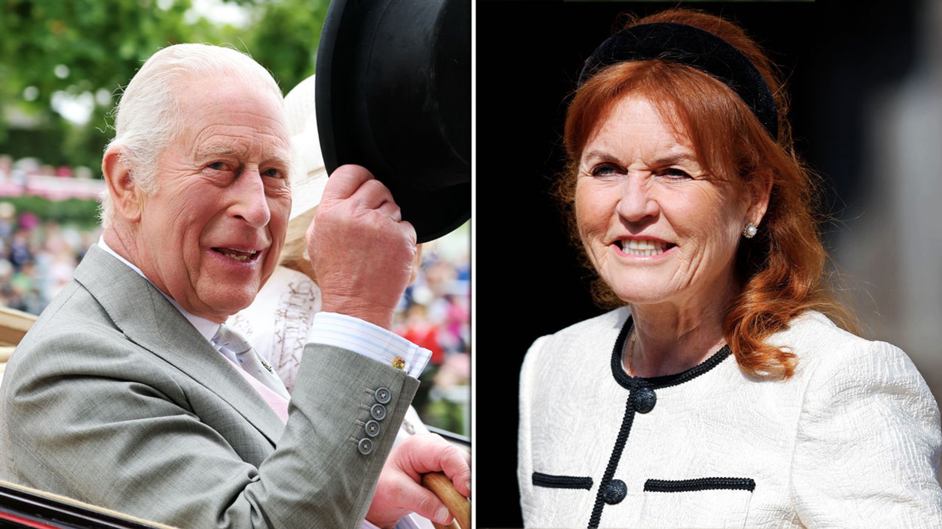 King Charles's unexpected gesture to Sarah Ferguson at Royal Ascot caught  on camera | HELLO!