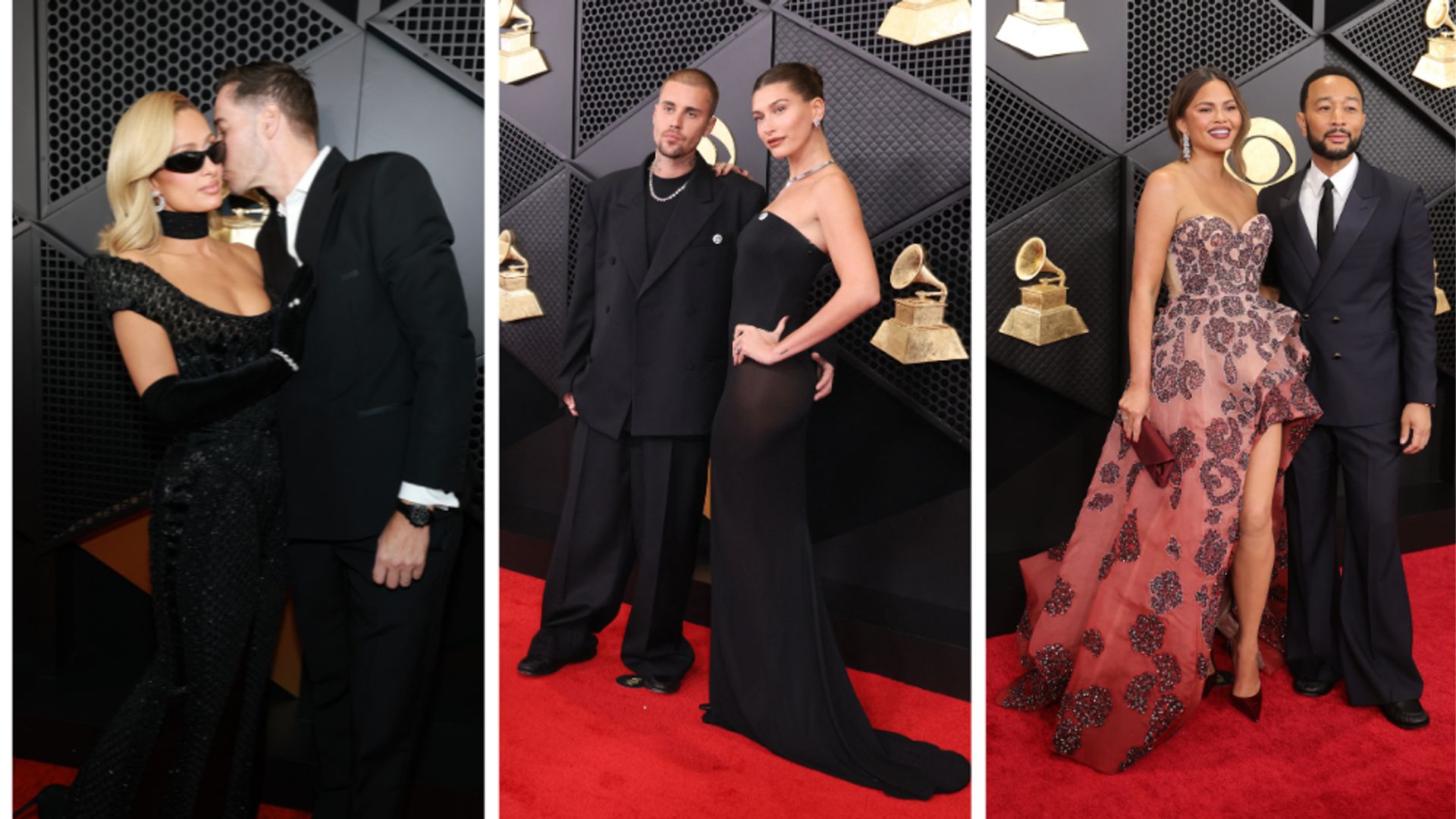 Hailey and Justin Bieber lead the stand out couples at the Grammys