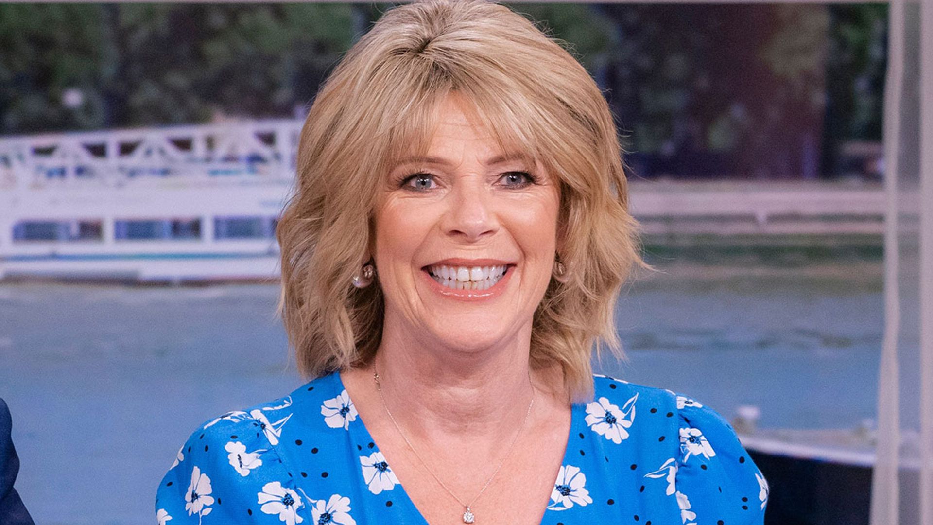 ruth langsford blue floral dress