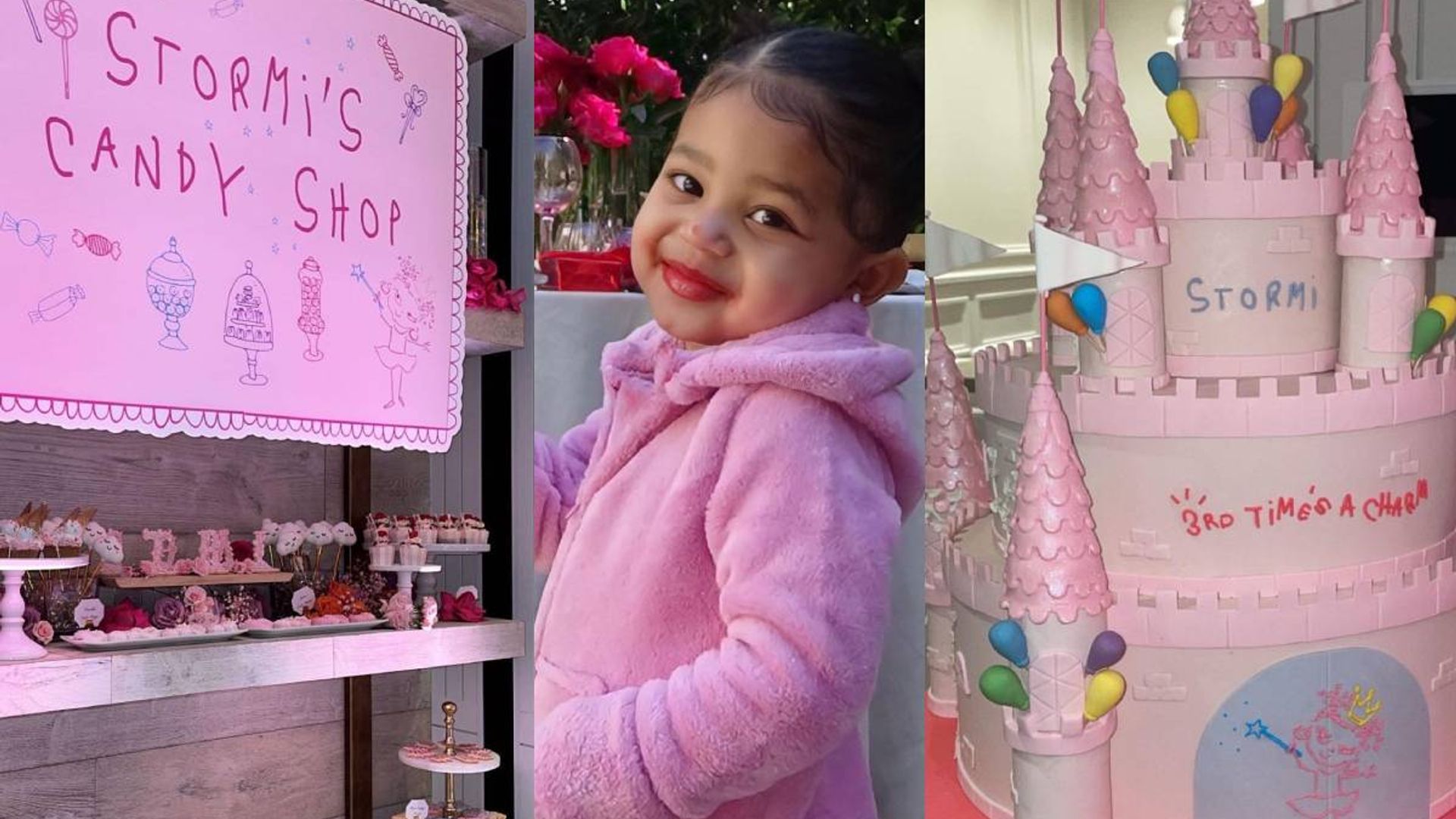 Kylie Jenner reveals daughter Stormi's stunning first birthday party with  loads of balloons and a sprinkles cake | The Irish Sun