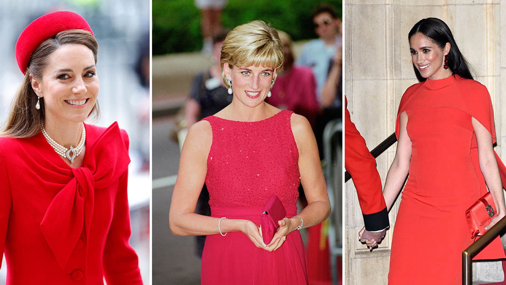 Diana with Princess Catherine and Meghan Markle