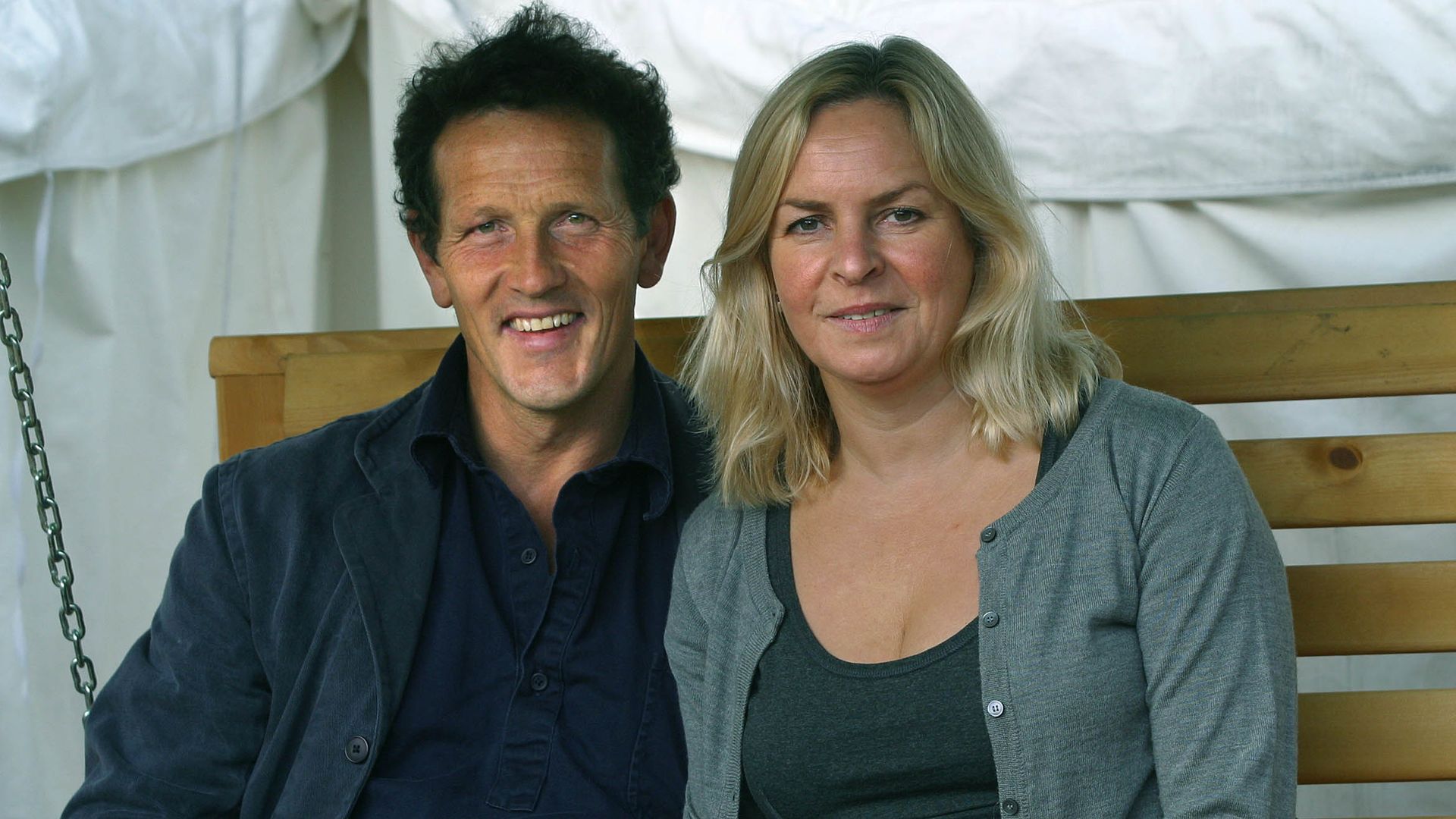 British television presenter and gardener Monty Don, with his wife Sarah
