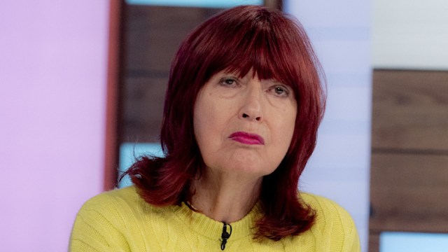 Janet Street Porter in a yellow top on Loose Women