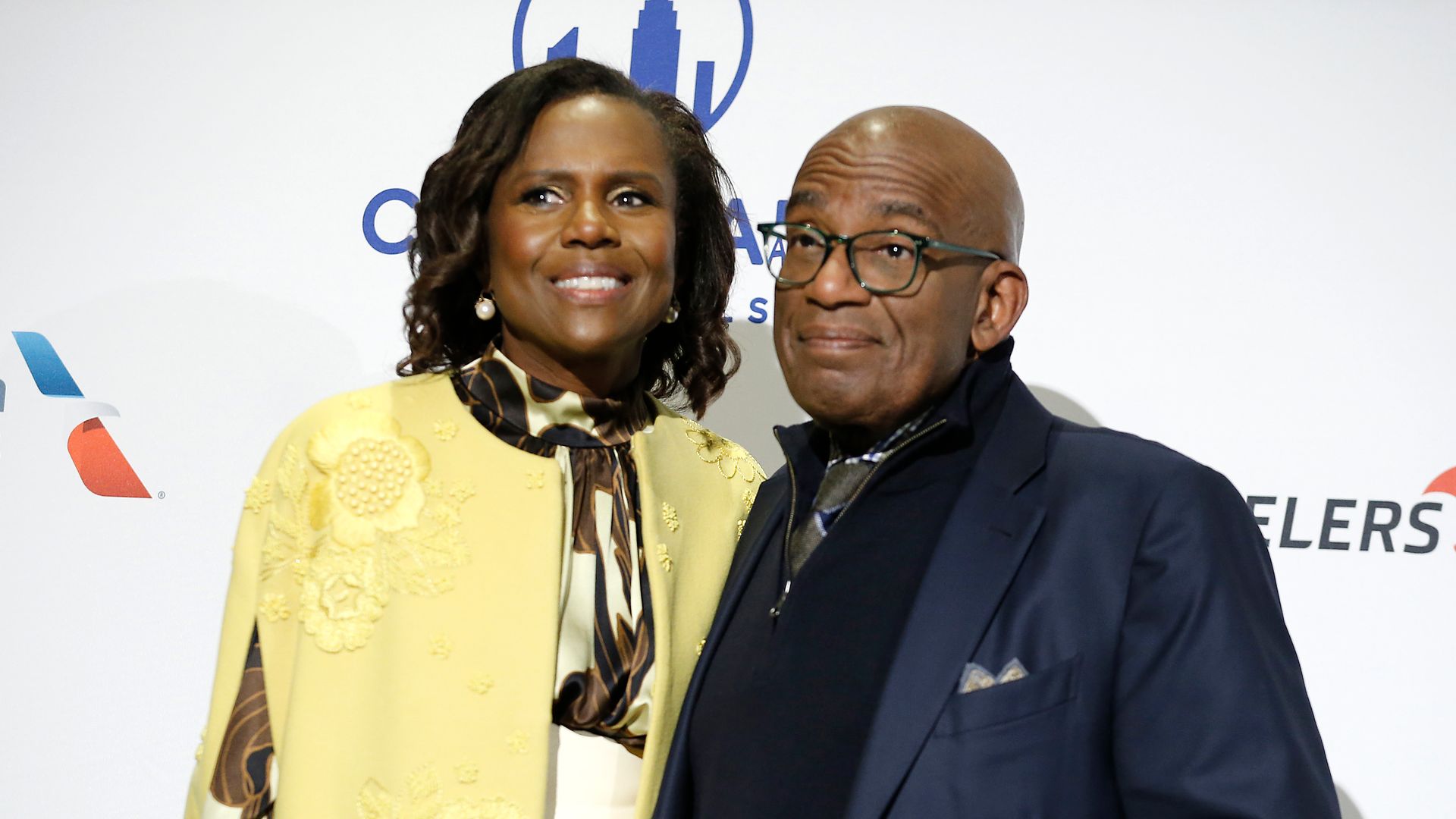Deborah Roberts and Al Roker attend Citymeals On Wheels' 34th Annual Power Lunch at The Plaza Hotel on November 18, 2021