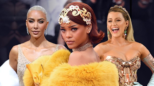 Kim Kardashian Rihanna and Blake Lively at the Met Gala 