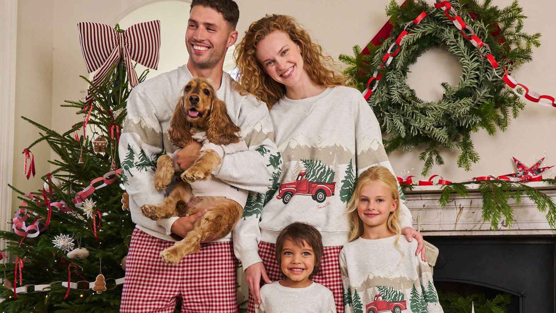 Matching family Christmas pyjamas