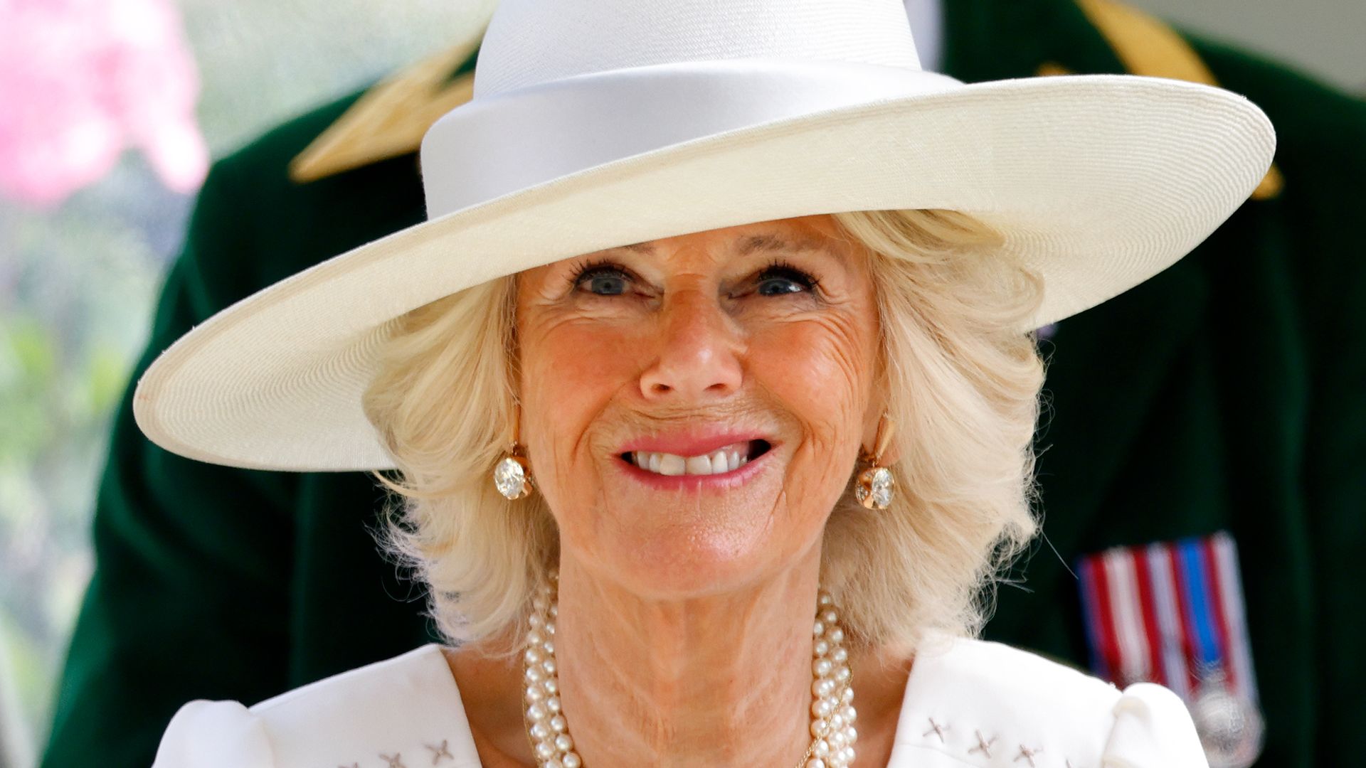 Camilla, Duchess of Cornwall attends day 2 of Royal Ascot at Ascot Racecourse on June 15, 2022 in Ascot, England.