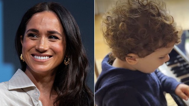 Meghan Markle and Prince Archie close up