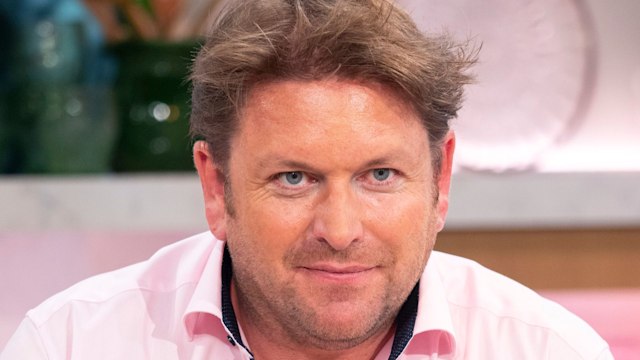 James Martin in a pink shirt