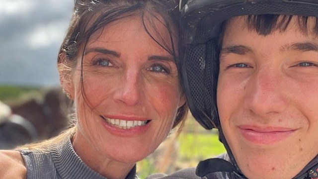 Amanda Owen smiling alongside son Reuben