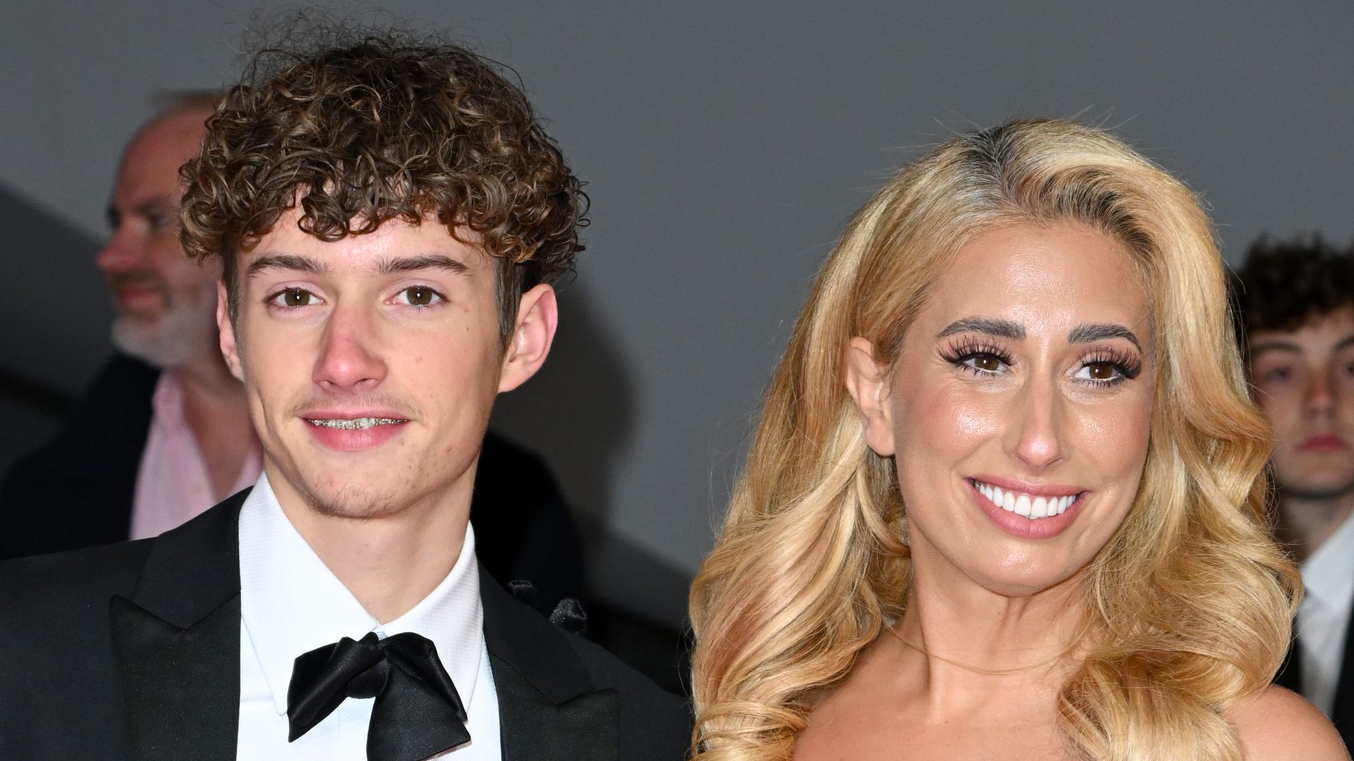 Stacey Solomon's towering son is a doting big brother in rare video - watch